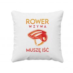 Rower wzywa, muszę iść - poduszka na prezent