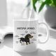 Anatomia jamnika - kubek na prezent