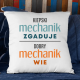 Kiepski mechanik zgaduje, dobry mechanik wie - poduszka na prezent