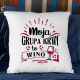 Moja grupa krwi to wino - poduszka na prezent