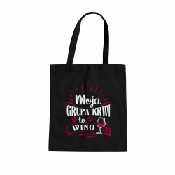 Moja grupa krwi to wino - torba na prezent