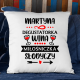 (Imię) - degustatorka wina, miłośniczka słodyczy - poduszka na prezent