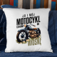 Ja i mój motocykl czekamy na wiosnę - poduszka na prezent