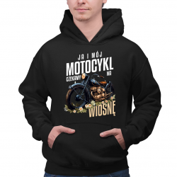 Ja i mój motocykl czekamy na wiosnę - męska bluza na prezent