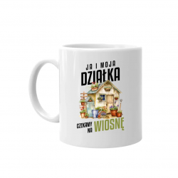 Ja i moja działka czekamy na wiosnę - kubek na prezent
