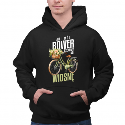 Ja i mój rower czekamy na wiosnę - męska bluza na prezent