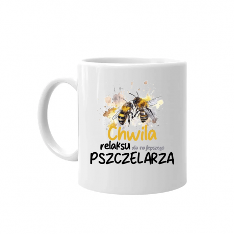 Chwila relaksu dla najlepszego pszczelarza - kubek na prezent