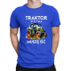 Traktor wzywa, muszę iść - wersja 2 - męska koszulka na prezent