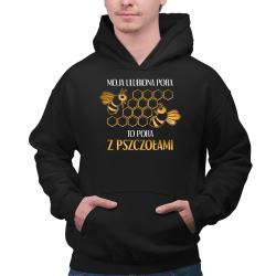 Moja ulubiona pora to pora z pszczołami - męska bluza na prezent