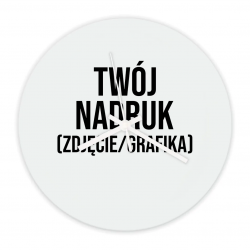 Zegar szklany z własnym nadrukiem