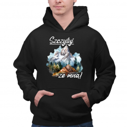 Szczytuj ze mną! - męska bluza na prezent