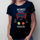 Hokej dzwoni, muszę iść - damska koszulka na prezent