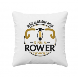 Moja ulubiona pora: to pora na rower V2 - poduszka na prezent
