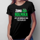 Żona rolnika jest jak normalna żona, tylko fajniejsza - damska koszulka na prezent
