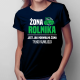 Żona rolnika jest jak normalna żona, tylko fajniejsza - damska koszulka na prezent