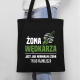 Żona wędkarza jest jak normalna żona, tylko fajniejsza - torba na prezent