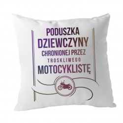 Poduszka dziewczyny chronionej przez troskliwego mechanika - poduszka z nadrukiem
