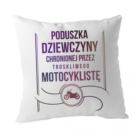 Poduszka dziewczyny chronionej przez troskliwego mechanika - poduszka z nadrukiem