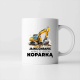 Ja nie chrapię, ja śnię, że jestem koparką - kubek na prezent