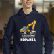 Ja nie chrapię, ja śnię, że jestem koparką - męska bluza na prezent