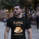 Kawa wzywa - muszę isć  - męska koszulka na prezent