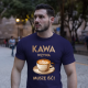 Kawa wzywa - muszę isć  - męska koszulka na prezent