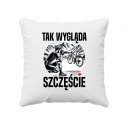 Tak wygląda szczęście  - poduszka na prezent