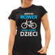 Bardziej niż rower kocham tylko moje dzieci - damska koszulka na prezent