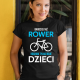 Bardziej niż rower kocham tylko moje dzieci - damska koszulka na prezent
