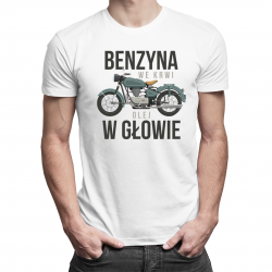 Benzyna we krwi, olej w głowie - damska koszulka z nadrukiem