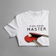 Ping-pong master - męska koszulka z nadrukiem