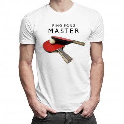 Ping-pong master - męska koszulka z nadrukiem