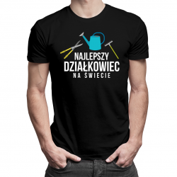 Najlepszy działkowiec na świecie - męska koszulka z nadrukiem
