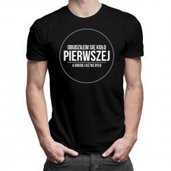 Obudziłem się koło pierwszej, a drugiej już nie było - męska koszulka z nadrukiem