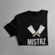 Mistrz ciętej riposty - męska koszulka z nadrukiem