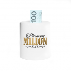 Pierwszy milion - skarbonka z nadrukiem