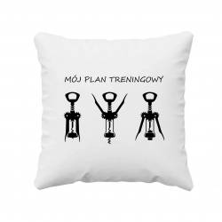 Mój plan treningowy  - poduszka na prezent