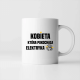 Kobieta, która pokochała  elektryka - kubek na prezent