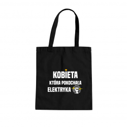 Kobieta, która pokochała  elektryka - torba na prezent