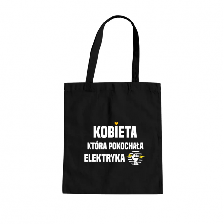 Kobieta, która pokochała  elektryka - torba na prezent