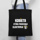 Kobieta, która pokochała  elektryka - torba na prezent