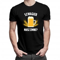 Szwagier - masz zimne? - męska koszulka z nadrukiem