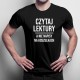 Czytaj lektury - męska koszulka z nadrukiem