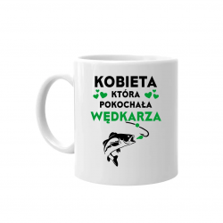 Kobieta, która pokochała wędkarza  - kubek na prezent