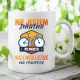 Nie jestem smutna, muszę więcej jeździć na rowerze  - kubek na prezent