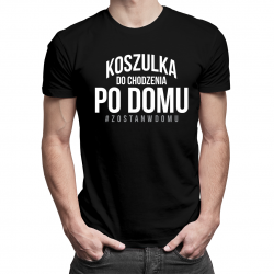 Koszulka do chodzenia po domu - męska koszulka z nadrukiem