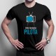 Pan i władca pilota - męska koszulka z nadrukiem