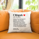 Chłopak - definicja  - poduszka na prezent