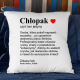 Chłopak - definicja  - poduszka na prezent