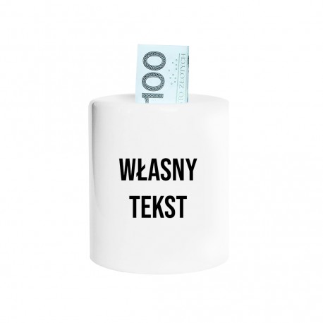 Skarbonka z własnym nadrukiem